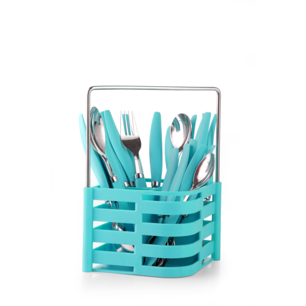 Blue color cutlery set