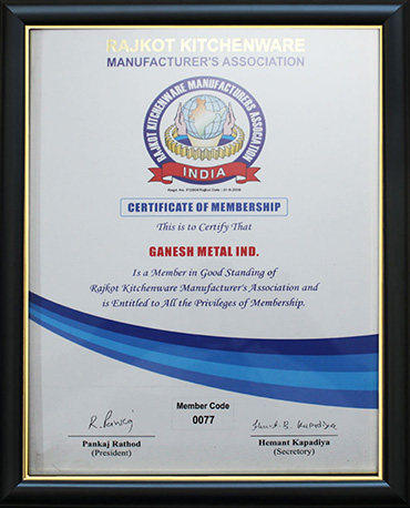 Image of Certificate of membership