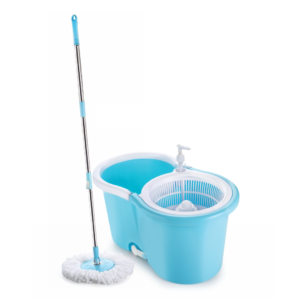 Plastic spin mop for easy clean